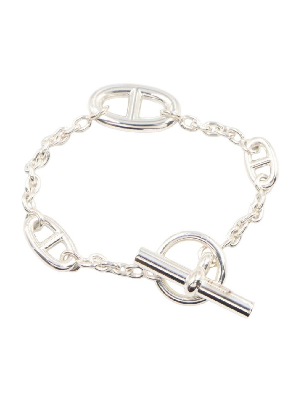 Hermes Bracelet Chaine D'ancre Farandole 15.5 925 Sterling Silver